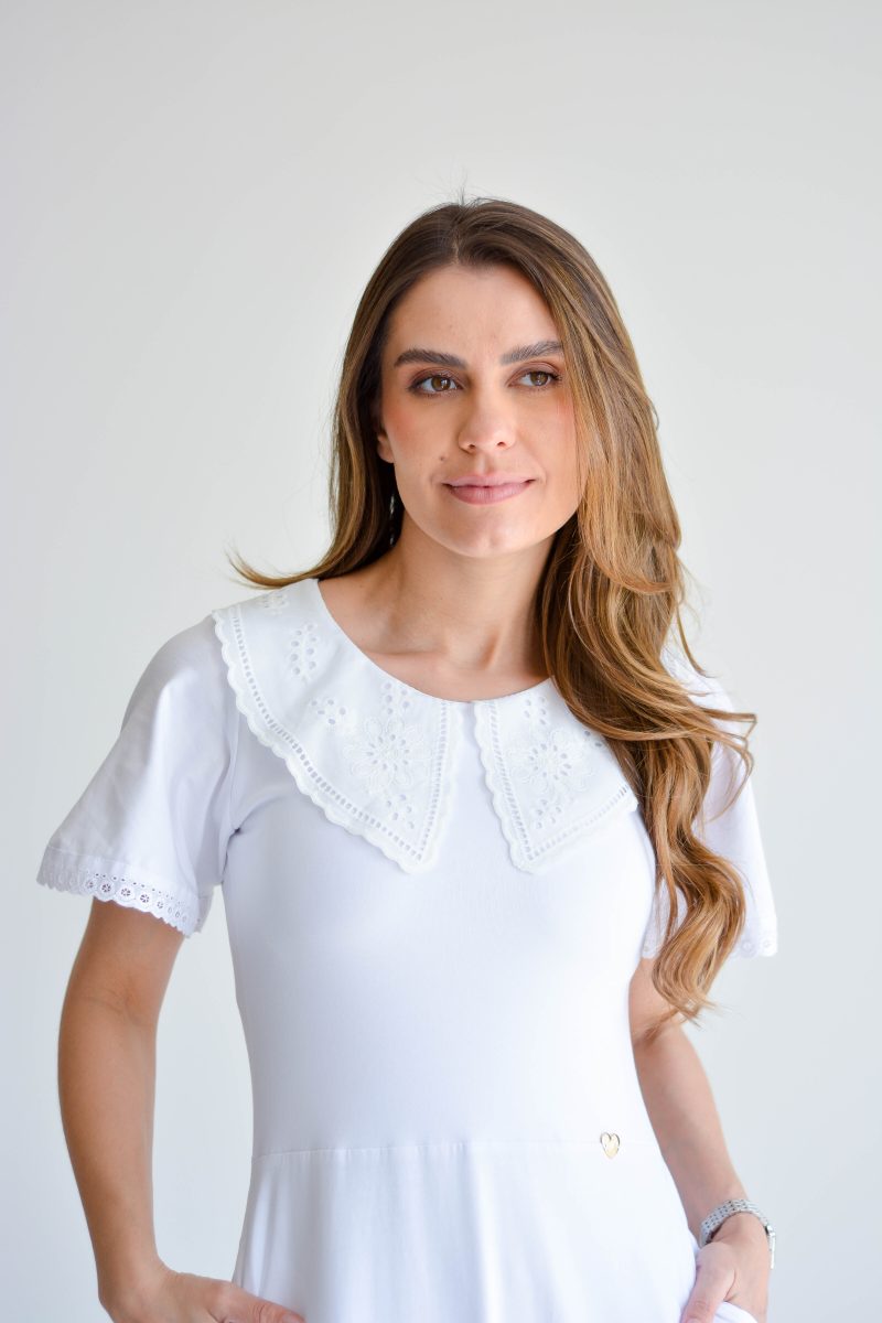 vestido rebeca branco