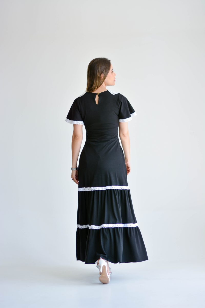vestido rebeca preto