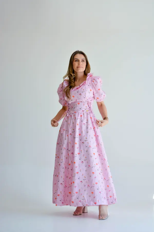 vestido mirela rosa