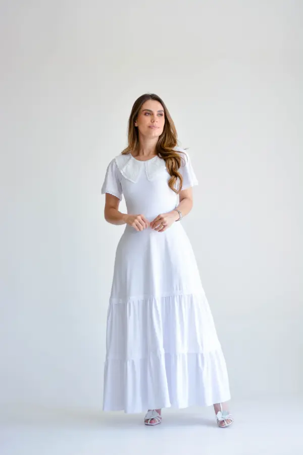 vestido rebeca branco