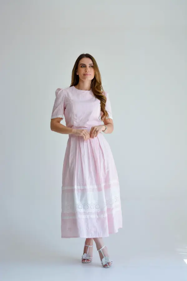 conjunto karen rosa