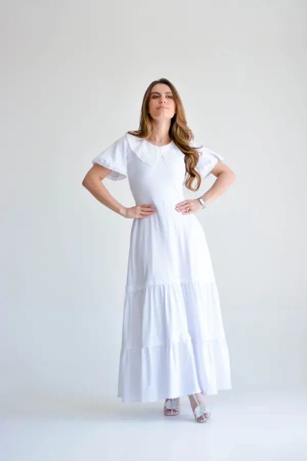 vestido rebeca branco