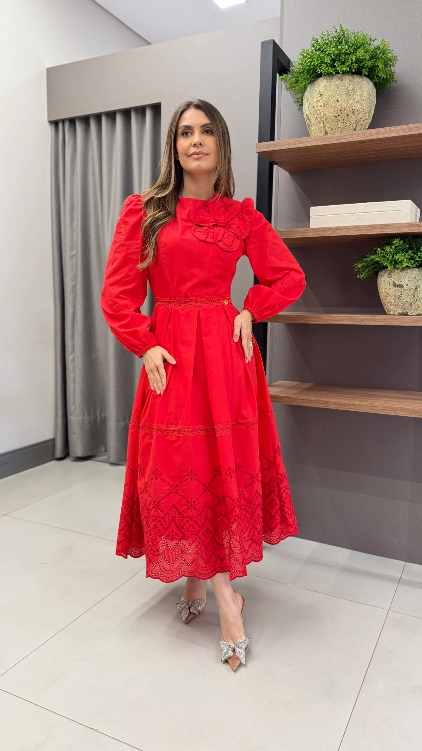 Vestido Paola Vermelho