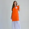 vestido regina laranja
