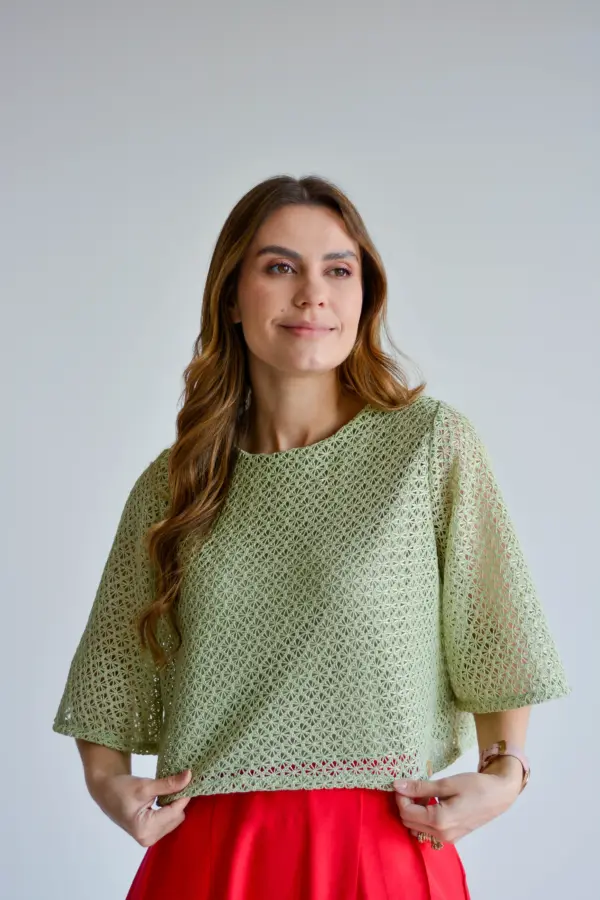 blusa tânia verde
