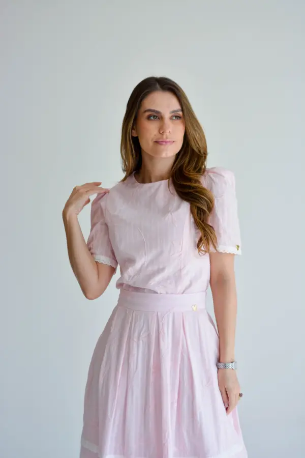 conjunto karen rosa