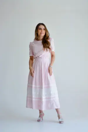 conjunto karen rosa