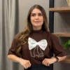 Blusa Quédima Marrom