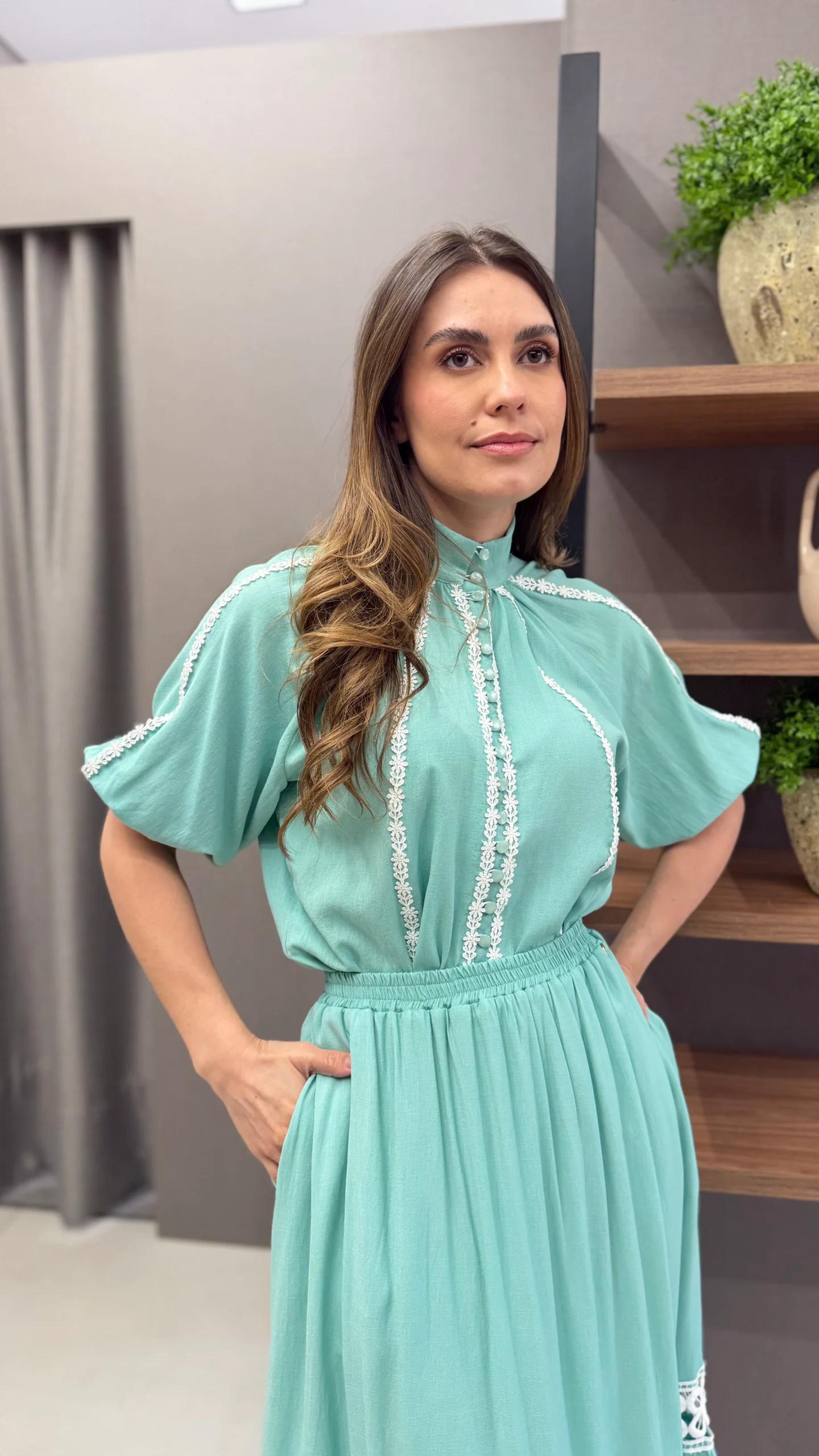 Conjunto Eloá Verde Água