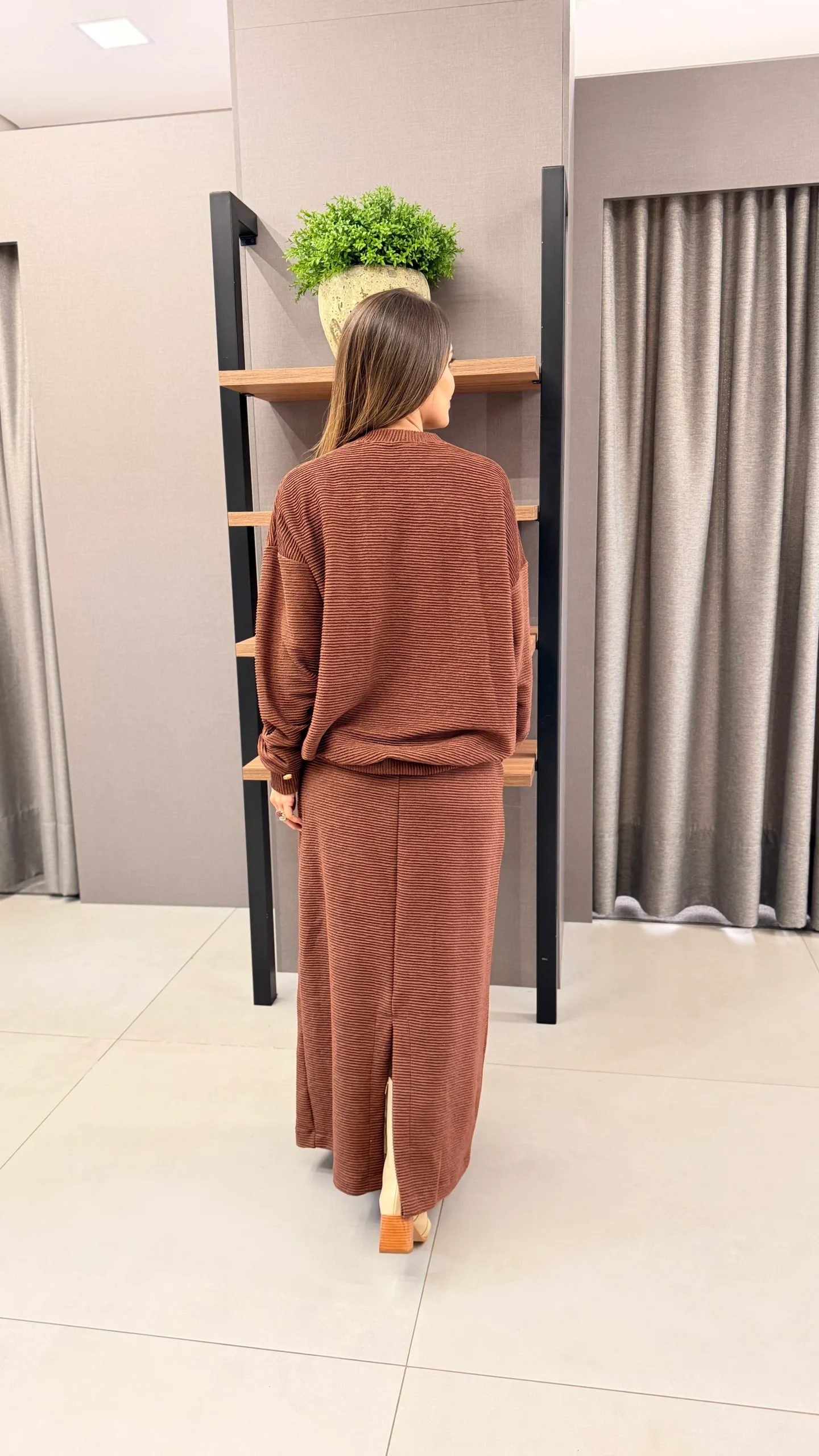 Conjunto Zenilda Marrom