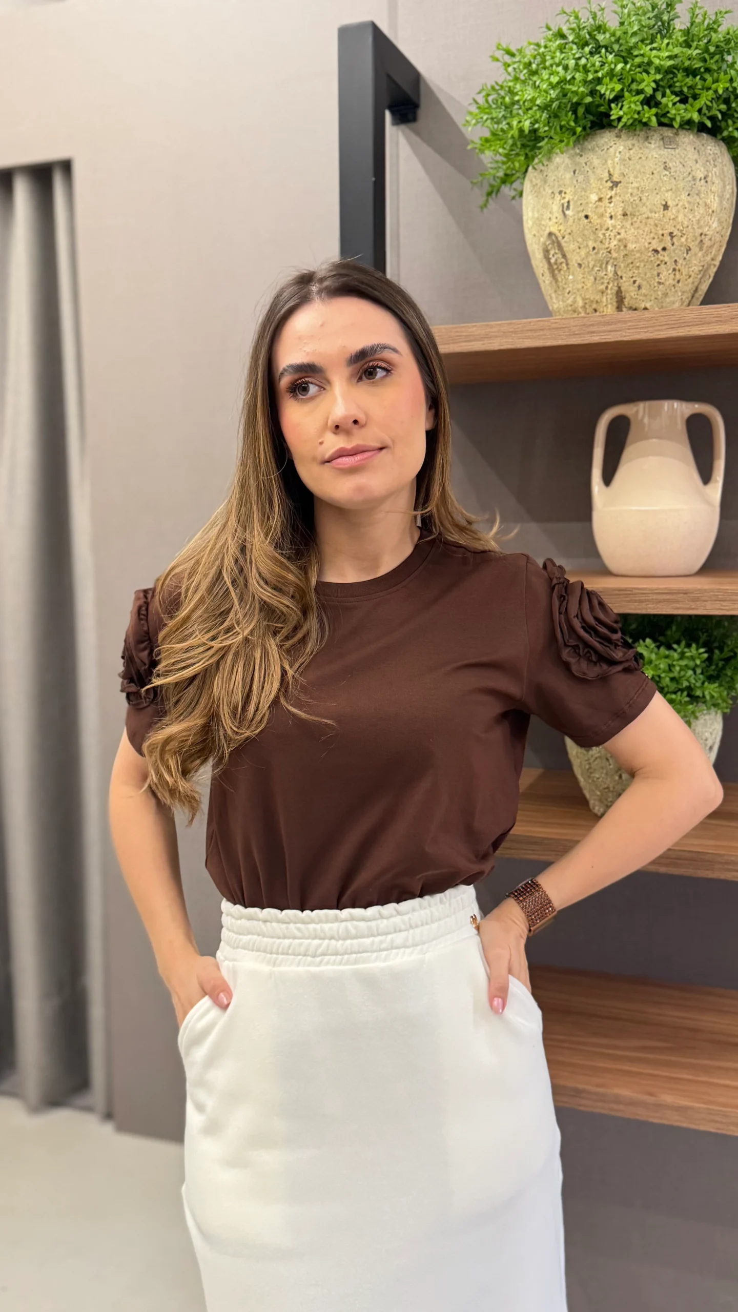 Blusa Suzi Marrom