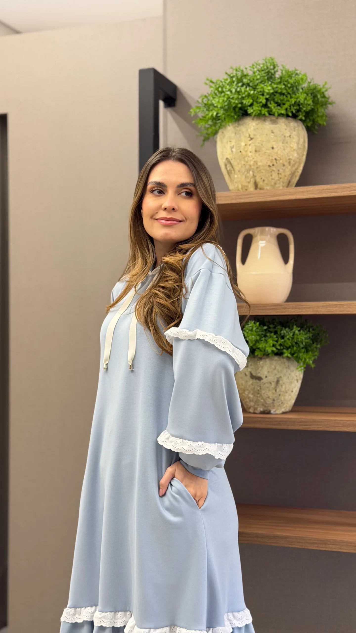 Vestido Graziele Azul
