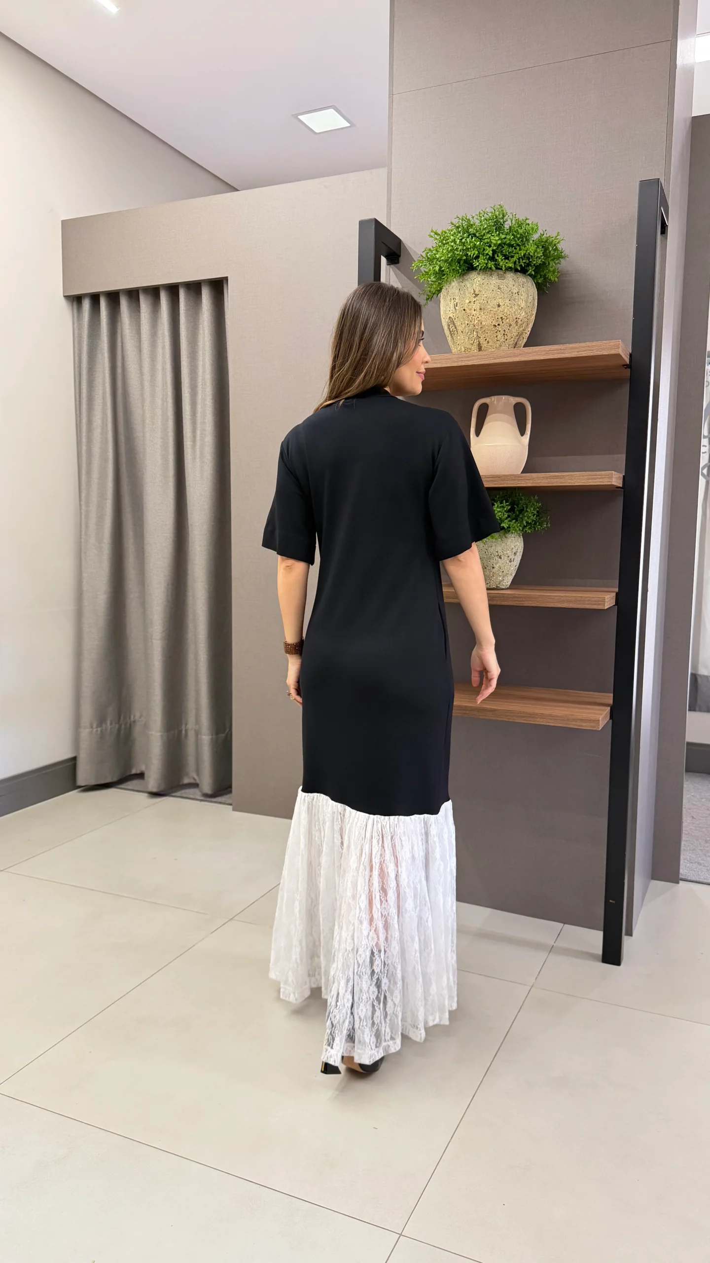 Vestido Lenita Preto