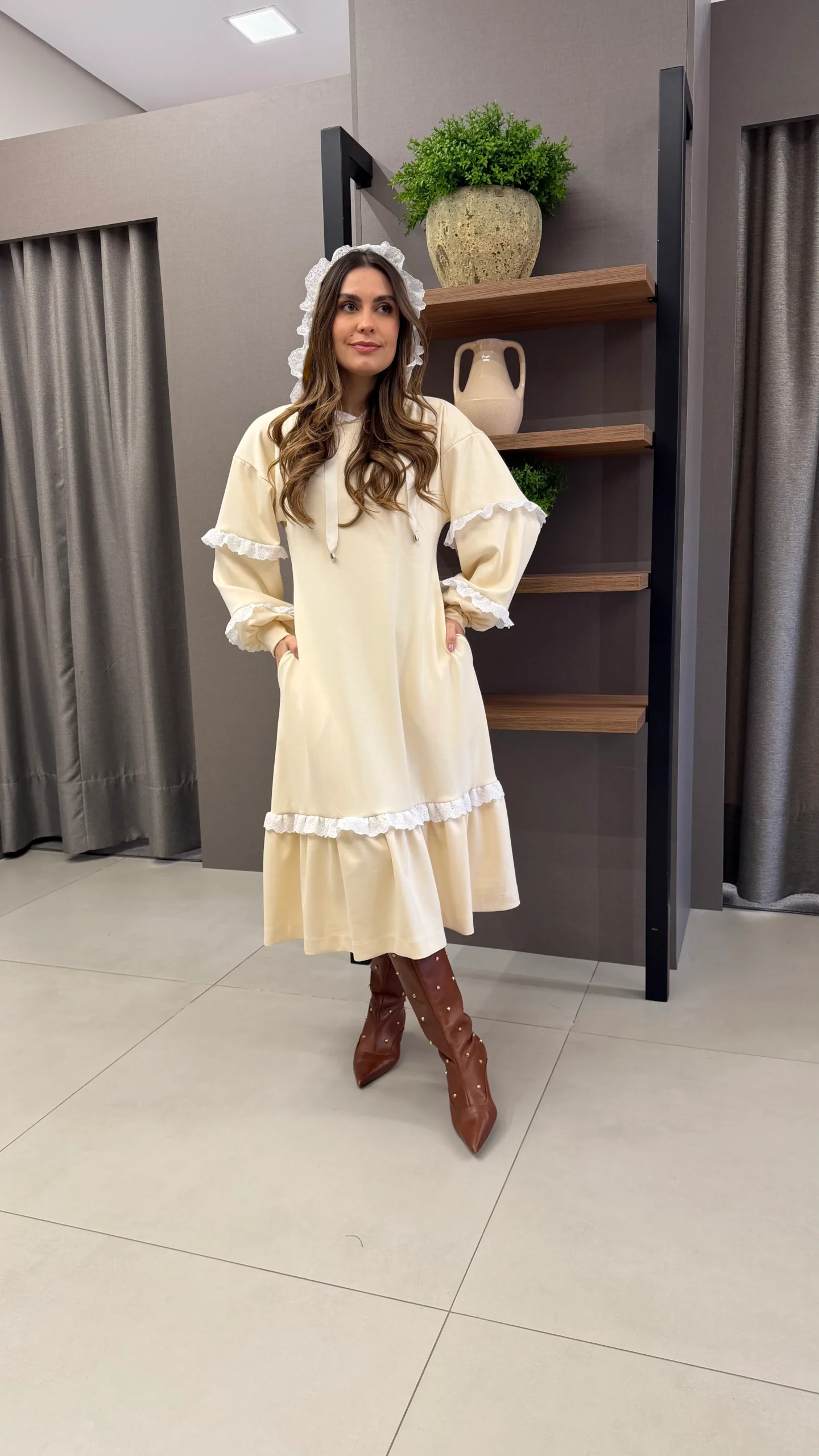 Vestido Graziele Off White
