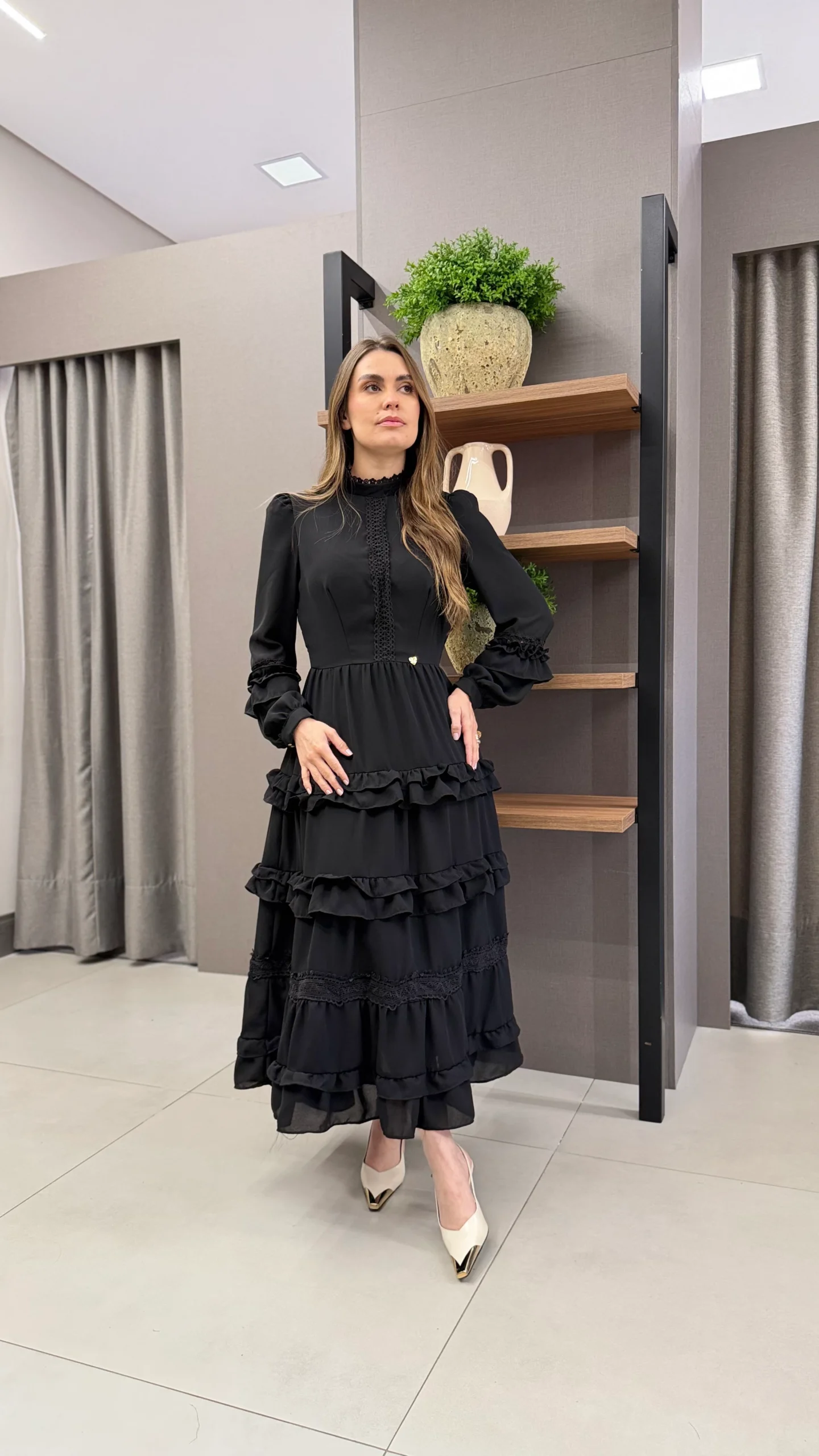 Vestido Amanda Preto