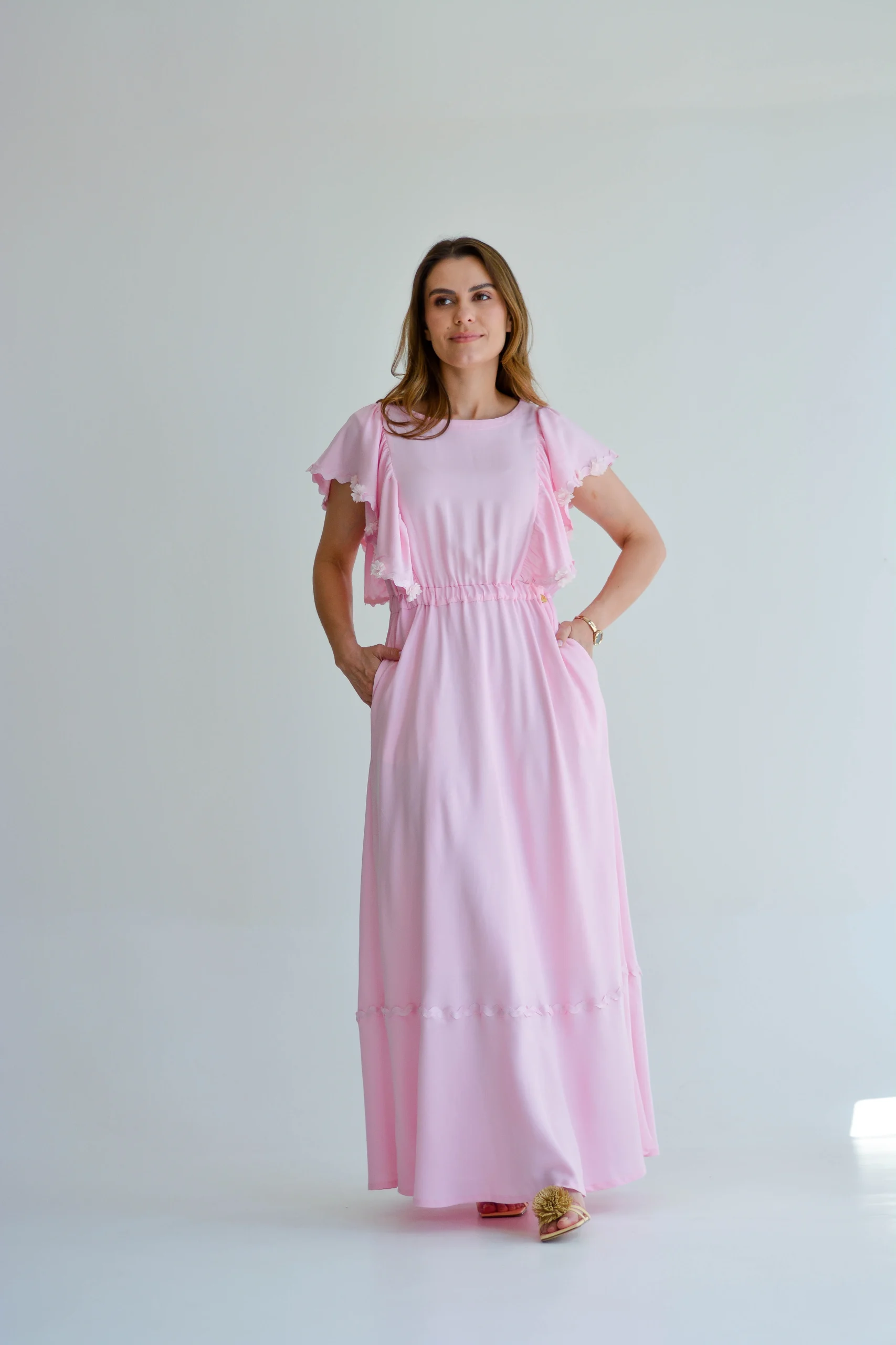 Vestido Helena Rosa