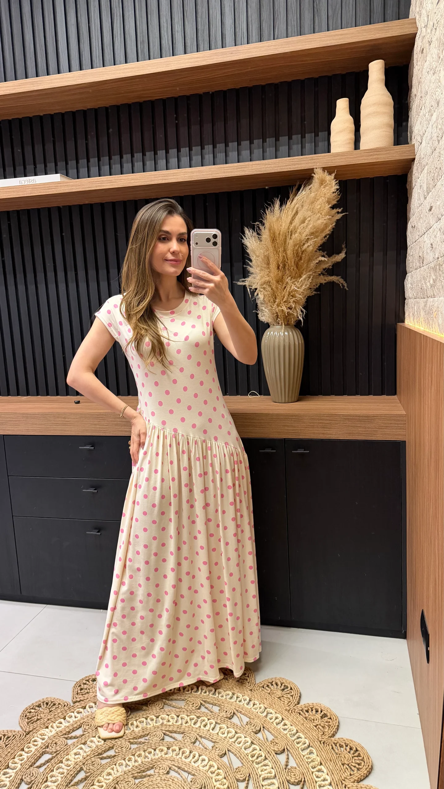 Vestido Malha Azimetrico Poa