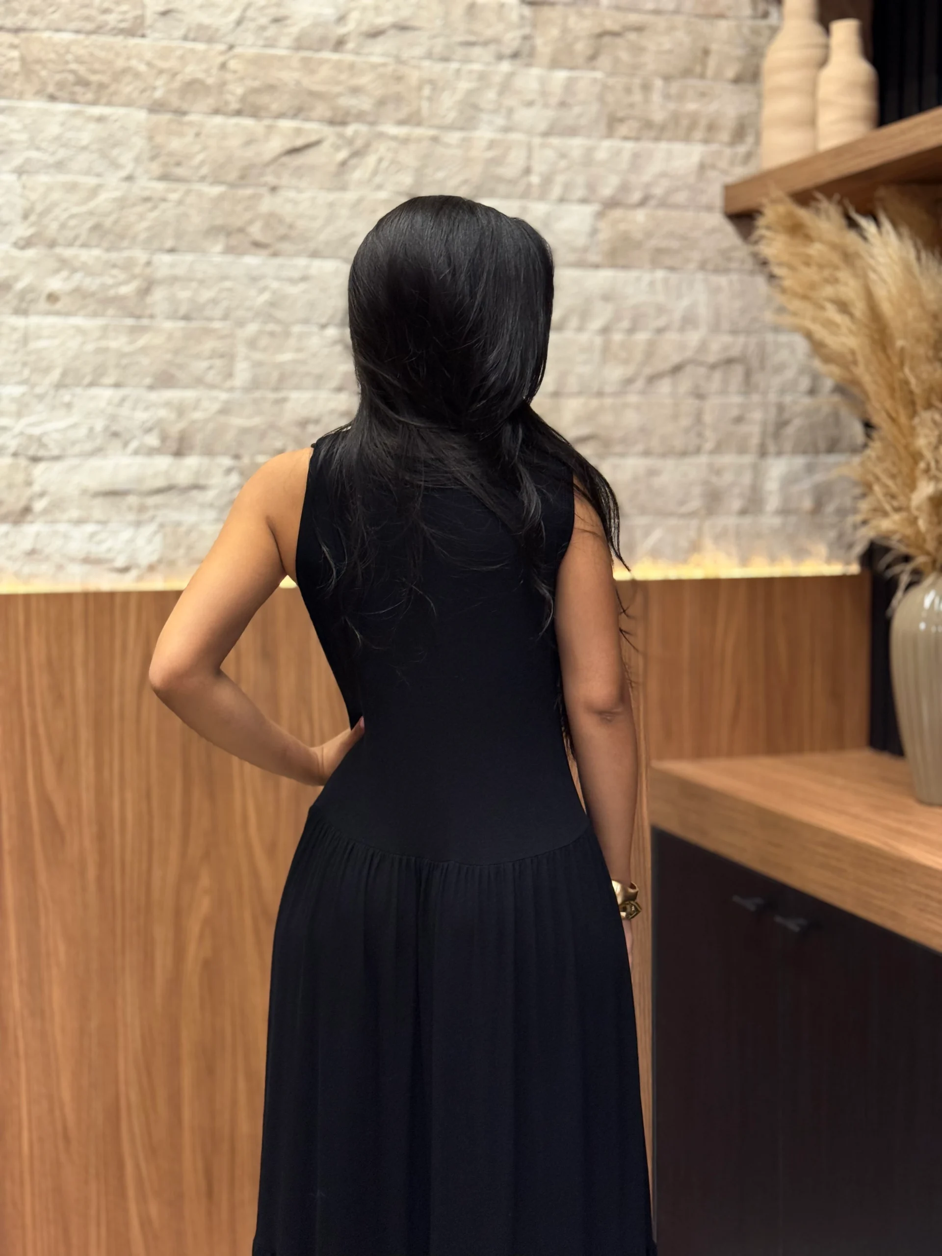 Vestido Malha Regata