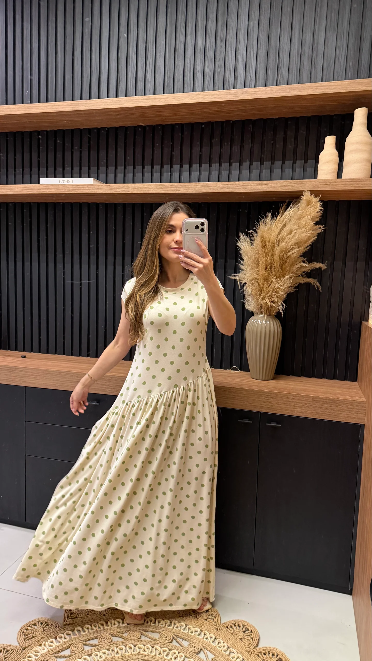 Vestido Malha Azimetrico Poa