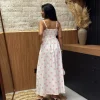 Vestido De Linho Misto Alcinha