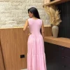 Vestido Malha Regata
