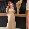 Vestido Moletinho Mc Com Listras Laterais