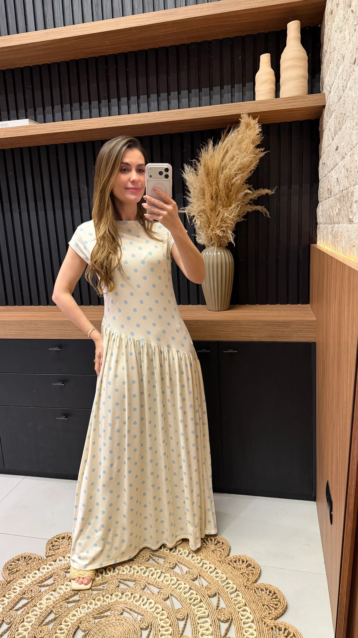 Vestido Malha Azimetrico Poa