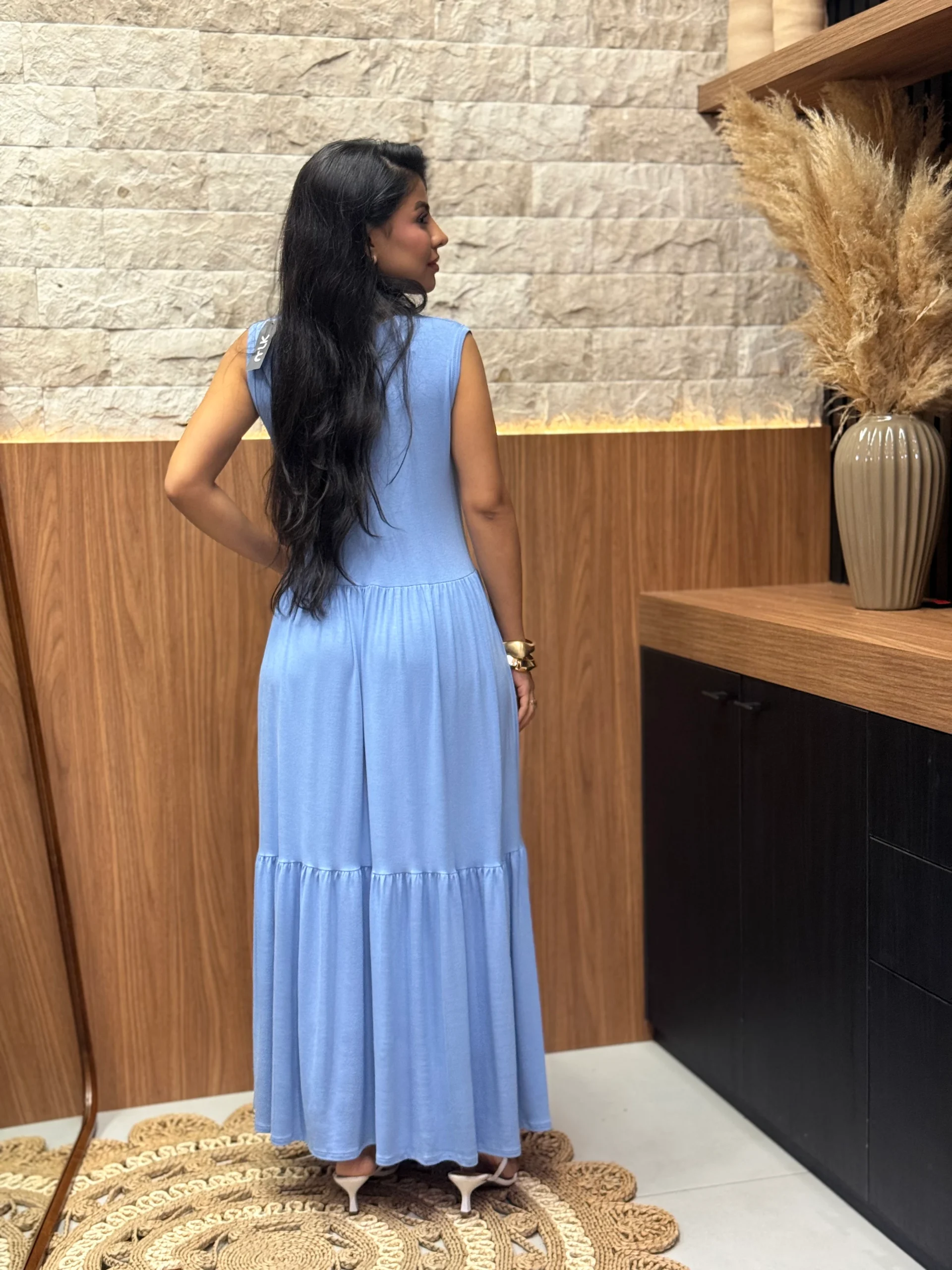 Vestido Malha Regata