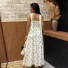 Vestido De Linho Misto Alcinha